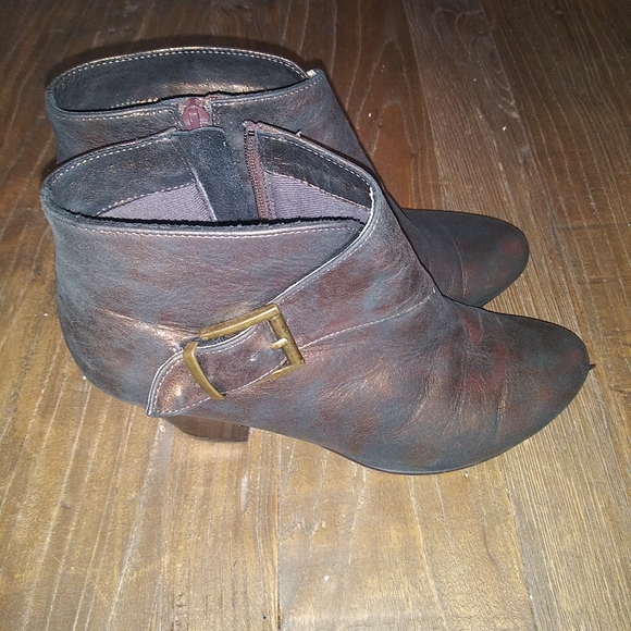 Vaneli Metallic Ankle Buckle Boots - Picture 2 of 6